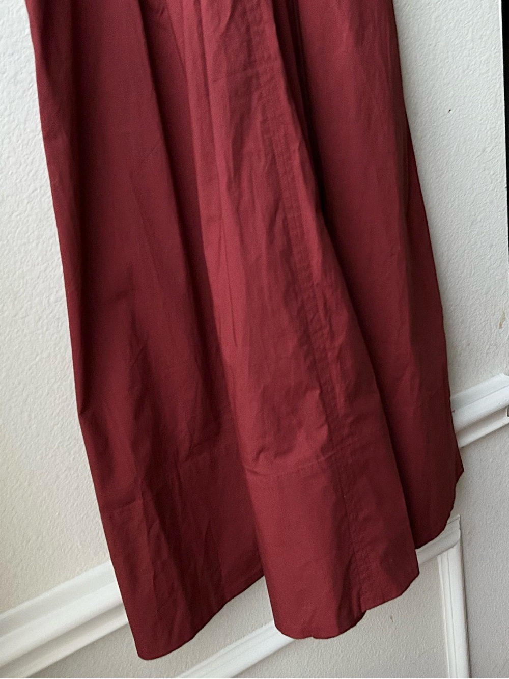 NWT J.Crew Cinched-waist shirt-dress in Brilliant Mahogany Red Sz 4P - Picture 5 of 11